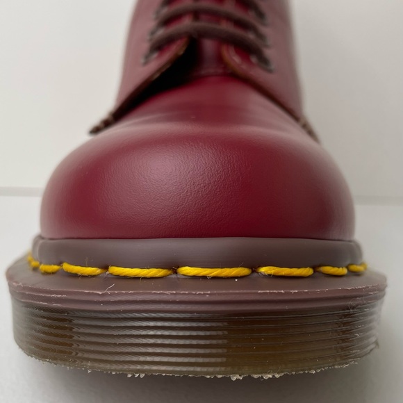 Dr. Martens Oxblood Red Quilon Leather 1460 England Lace Up Boots UK 6 - Picture 9 of 16